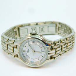 Esquire Swiss Silver Tone & Leather Band Women's 1 & 5 Jewels Watches 87.1g alternative image