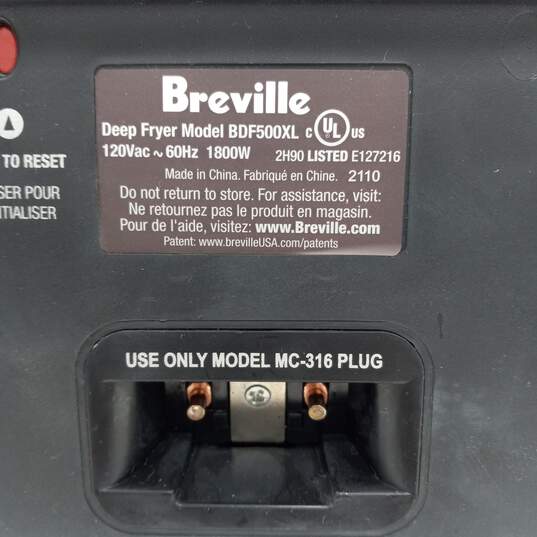 Breville Deep Fryer Model BDF500XL image number 7