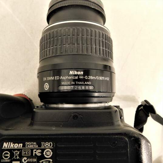 Nikon D80 DSLR Digital Camera W/ 18-55mm Lens image number 3