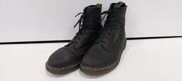 Men's Black Dr. Marten's Leather Lace-Up Boots Size 11