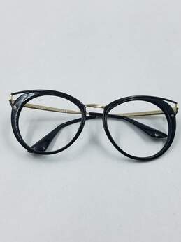 Prada Black Round Eyeglasses