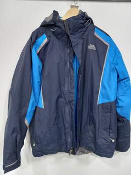 Men's Blue North Face Snow Jacket Size Large