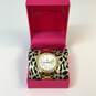 Designer Betsey Johnson BJ4192 Gold-Tone Stainless Steel Crystal Wristwatch 10g image number 1