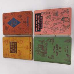 Bundle Of 4 Vintage 1942 Winnie The Pooh Hard Cover Books