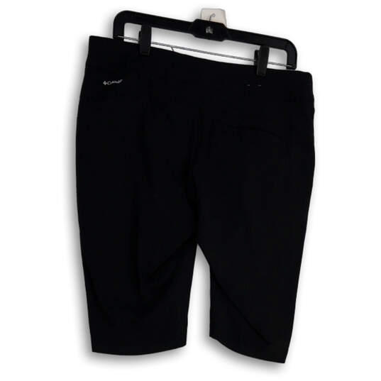 Womens Black Flat Front Stretch Pockets Skinny Leg Capri Pants Size 12/24 image number 4