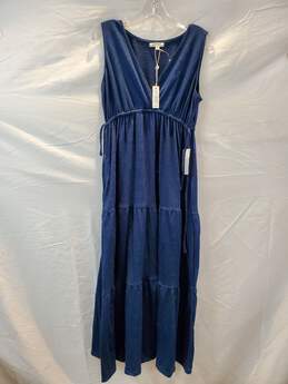 Max Studio Long Sapphire Sleeveless Dress Women's Size XS NWT