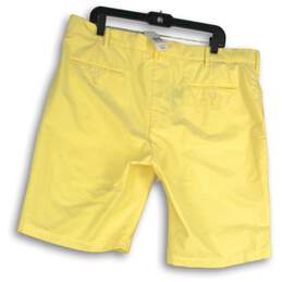 NWT Mens Yellow Flat Front Slash Pocket Classic Chino Shorts Size 40 alternative image