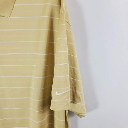 Nike Golf Men Yellow Stripe S/S Polo Shirt NWT sz XL image number 5