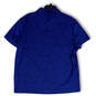 Mens Blue Heather Short Sleeve Stretch Spread Collar Golf Polo Shirt Sz XL image number 2