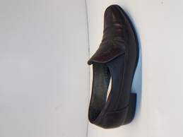 AMUS Men's Burgundy Leather Dress Shoes
