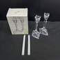St George Tulip Collection Crystal Candlestick Holders image number 1