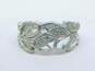 925 Carolee Marcasite Bracelet Crystal Dangle Earrings & Leaves Ring 25.4g image number 3