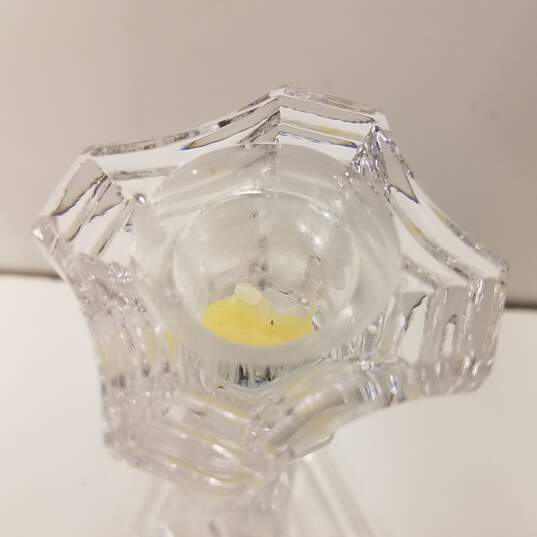 Crystal Glass Candle Holder Set image number 3