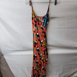 Farm for Anthropologie Multicolor Toucan Sleeveless Dress Size S