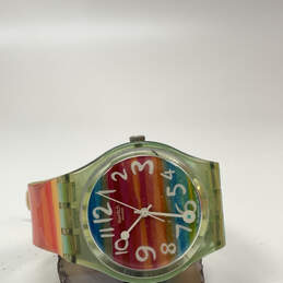 Designer Swatch Multicolor Round Dial Adjustable Strap Analog Wristwatch alternative image