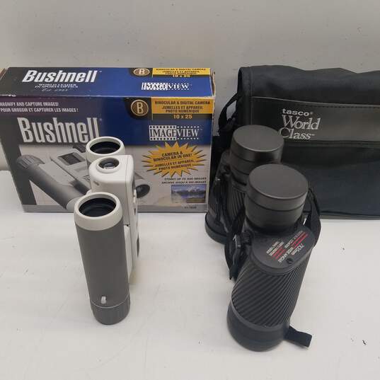 Bushnell 10x25 and Tasco 7x35 Binoculars image number 5