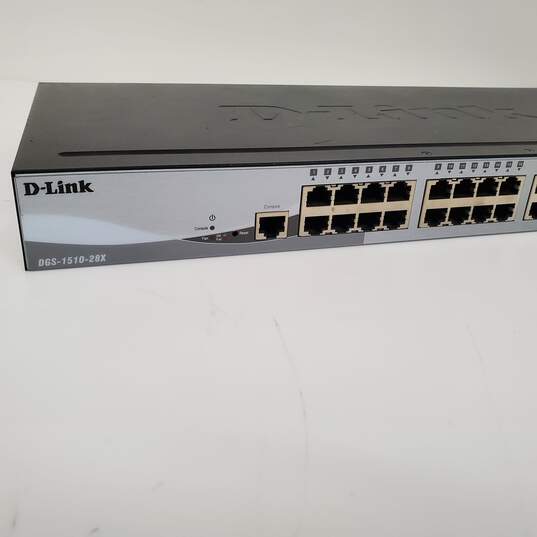 Untested D-Link DGS-1510-28X Network Switch Gigabit Pro #2 w/o Cables for P/R image number 2