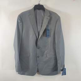 Reaction Kenneth Cole Men Grey 2PCS Suit 42L W35 NWT