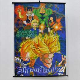 VTG 2001 Dragon Ball Z Android Invasion Wall Art Banner Scroll Bird Studio