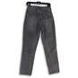 Womens Gray 5-Pocket Design Distressed Medium Wash Skinny Jeans Size 26 image number 2