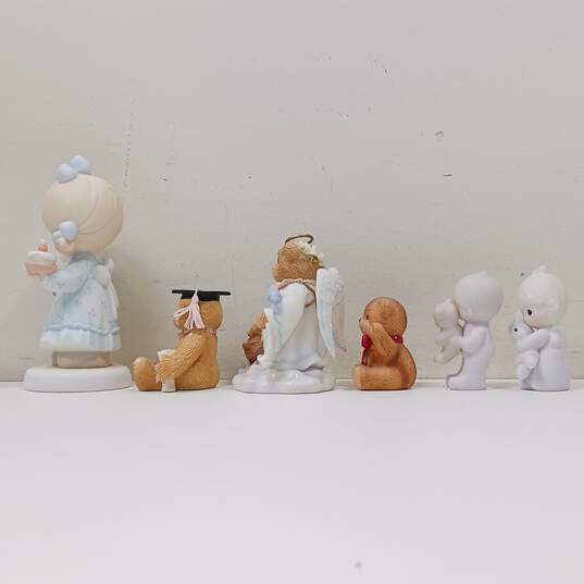 6PC Assorted Precious Moments & Cherished Teddies Figurines image number 2