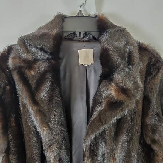 H&M Women's Faux Fur Coat SZ XS image number 2