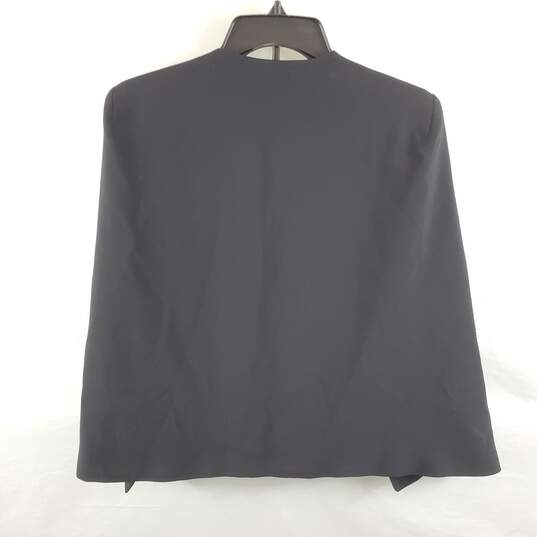 Zara Women Black Cape Jacket S NWT image number 2
