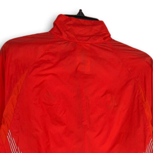 Womens Red Long Sleeve Full-Zip Wisconsin Badgers Track Jacket Size Large image number 4