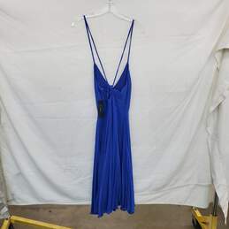 Lulus Blue A line Sleeveless Midi Dress WM Size S NWT