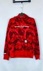 AAPE Men Red Camo Pullover Hoodie - Size L image number 1