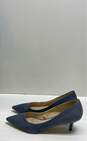 Zara Basic Blue Pump Heel Women 9.5 image number 3