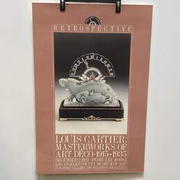 Retrospective Louis Cartier Poster of Art Deco 1915-1935 LACMA Exhibition 1983