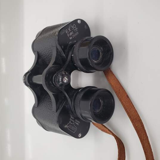 Vintage USCO 6x30 Binoculars w/ Leather Case image number 5