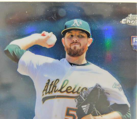 (2) 2018 Paul Blackburn Topps Chrome Refractor Rookies Oakland A's image number 3