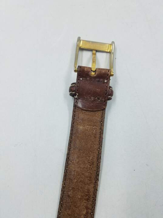 Authentic Givenchy Brown Men's Belt 34 image number 3