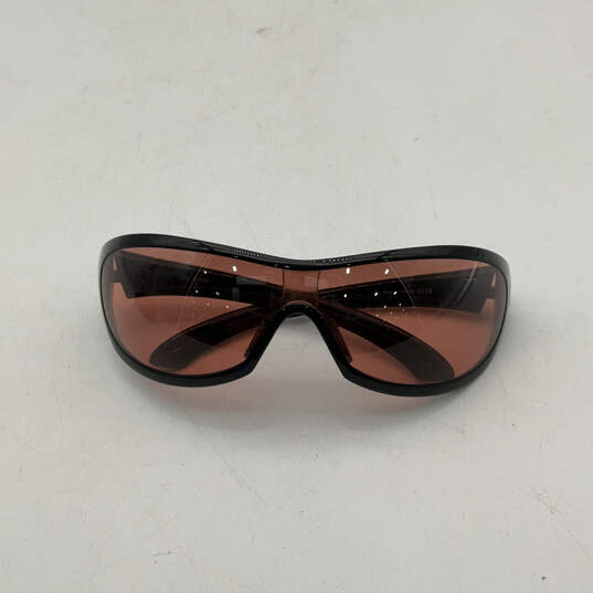 Mens A270 Black Orange UV Protection Full-Rim Sunglasses With Case image number 2
