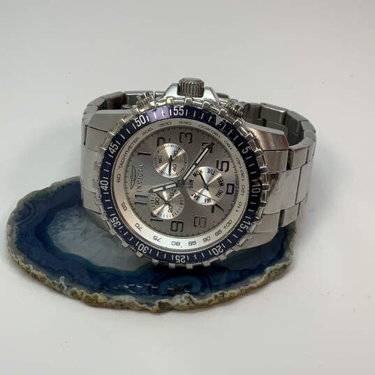 Designer Invicta Specialty Silver-Tone Stainless Steel Analog Wristwatch image number 1