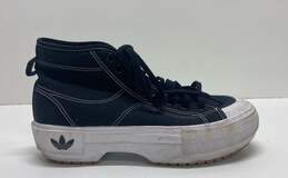 Adidas Canvas Nizza Platform Sneakers Black 9
