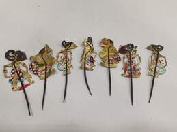 Lot of 9 Assorted Antique Shadow Puppets alternative image