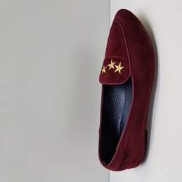 Nautica Campanil Burgundy Star Velvet Loafers Women's Size 8.5 alternative image