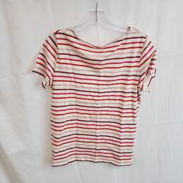Boden Striped Short Sleeve Pullover Shirt Women's Size 10 alternative image