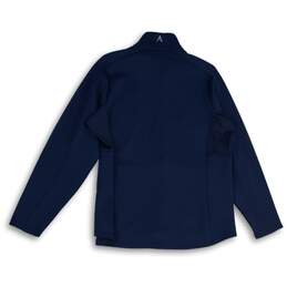 NWT Antigua Mens Blue Mock Neck Long Sleeve Full Zip Jacket Size XL alternative image