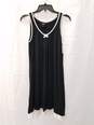 Simply Vera Missy Sleep Lounge Black Dress Women's Size S (NWT) image number 1