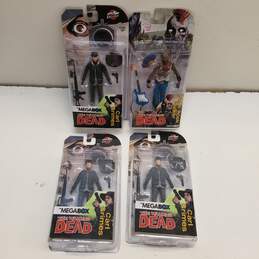 Lot of 4 McFarlane Toys The Walking Dead Megabox Skybound Exclusive Action Figures