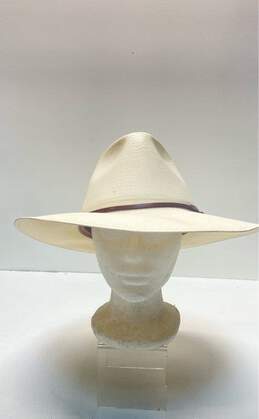 Stetson Ivory Straw Western Hat Size 57 7 7/8