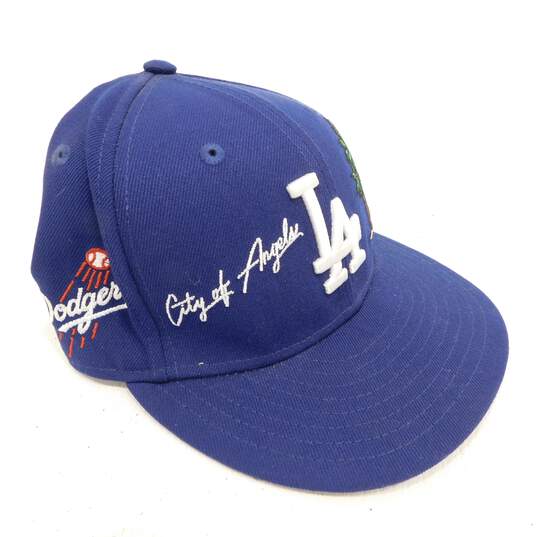 Los Angeles Dodgers New Era 59Fifty City of Angels Fitted Hat 7 5/8 image number 2