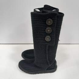 Ugg Women's Black Knit Boots Size 6