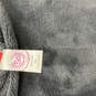 Womens Black Fleece Long Sleeve Kangaroo Pocket Pullover Hoodie Size Medium image number 4
