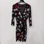 White House Black Market Women's LS Front Tie Floral Print Dress Size 8 image number 1