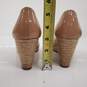 Prada Patent Leather Nude Peep Toe Wedges Women's Size 9.5 image number 7